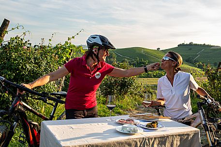 Tasting in the vineyards